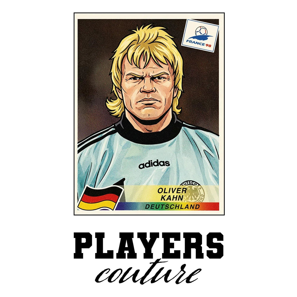 Oliver Kahn World Cup Sticker Kids Hoodie – oliver kahn white Players Couture design