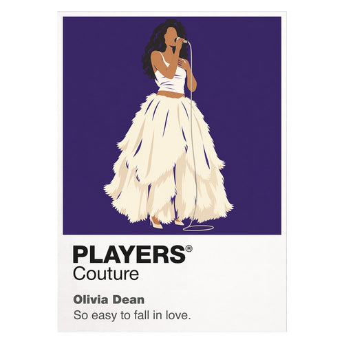 Olivia Dean Olivia Dean's elegant British soul-pop styling and relaxed live presence Icon Frame artwork on white