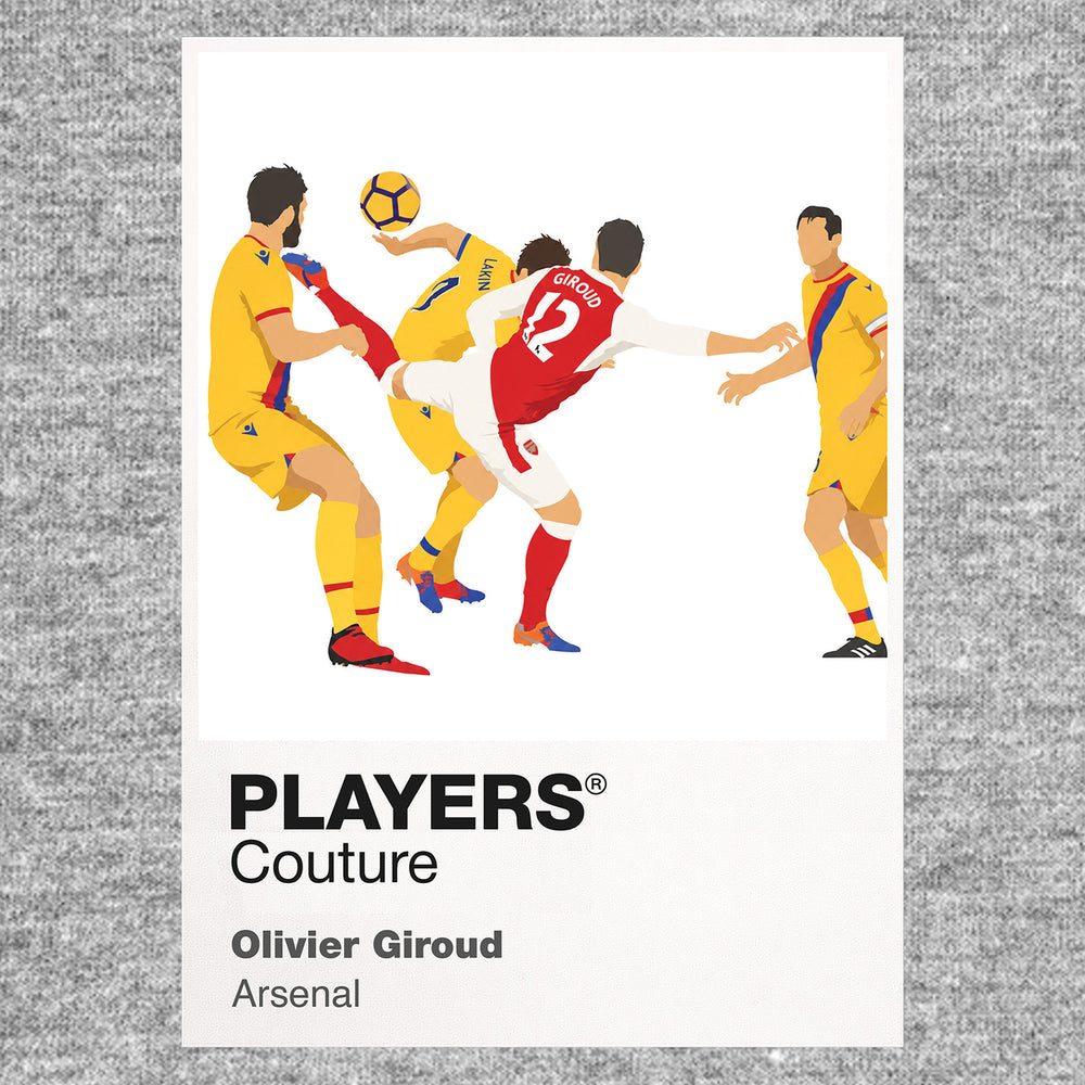 Olivier Giroud Arsenal Icon Frame — Gray