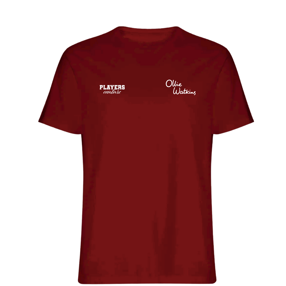 Ollie Watkins Logo Players Couture Mens T-Shirt Red