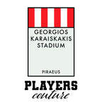Olympiacos Monopoly Card hoodie – white men's hoodie with black Olympiacos Monopoly Card letters and Players Couture logo on