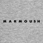 Omar Marmoush Logo Men's T-Shirt – grey close-up detail shot of the Omar Marmoush Players Couture logo design