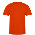 Essentials Collection t-shirt – orange men's t-shirt with black Essentials Collection letters and Players Couture logo on