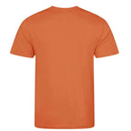 Essentials Collection t-shirt – orange men's t-shirt with black Essentials Collection letters and Players Couture logo on