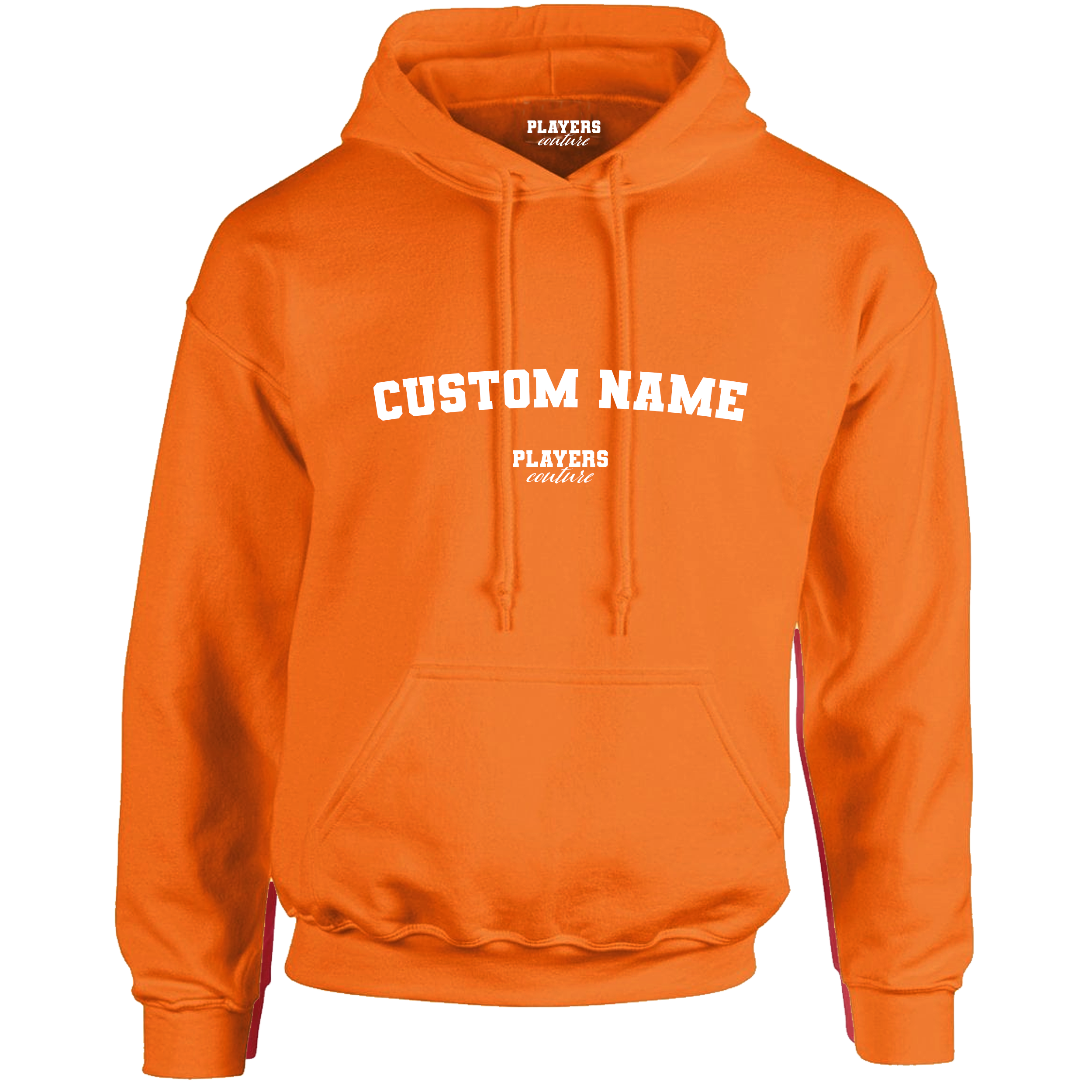 Orange Custom Great Value Players Couture Men's Basic Hoodie Orange
