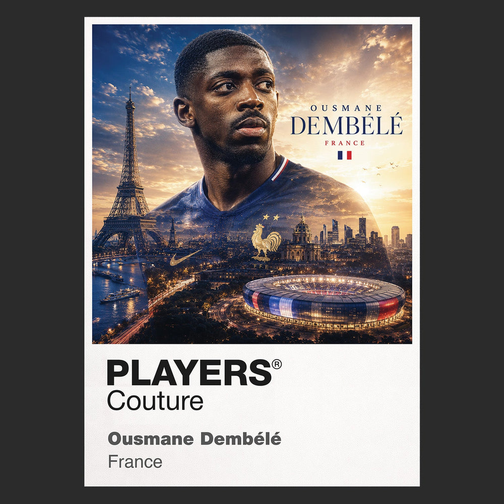 Ousmane Dembele France Atlas Frame artwork by Players Couture