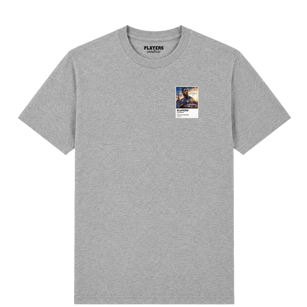Ousmane Dembele France Atlas Frame White men's t-shirt by Players Couture