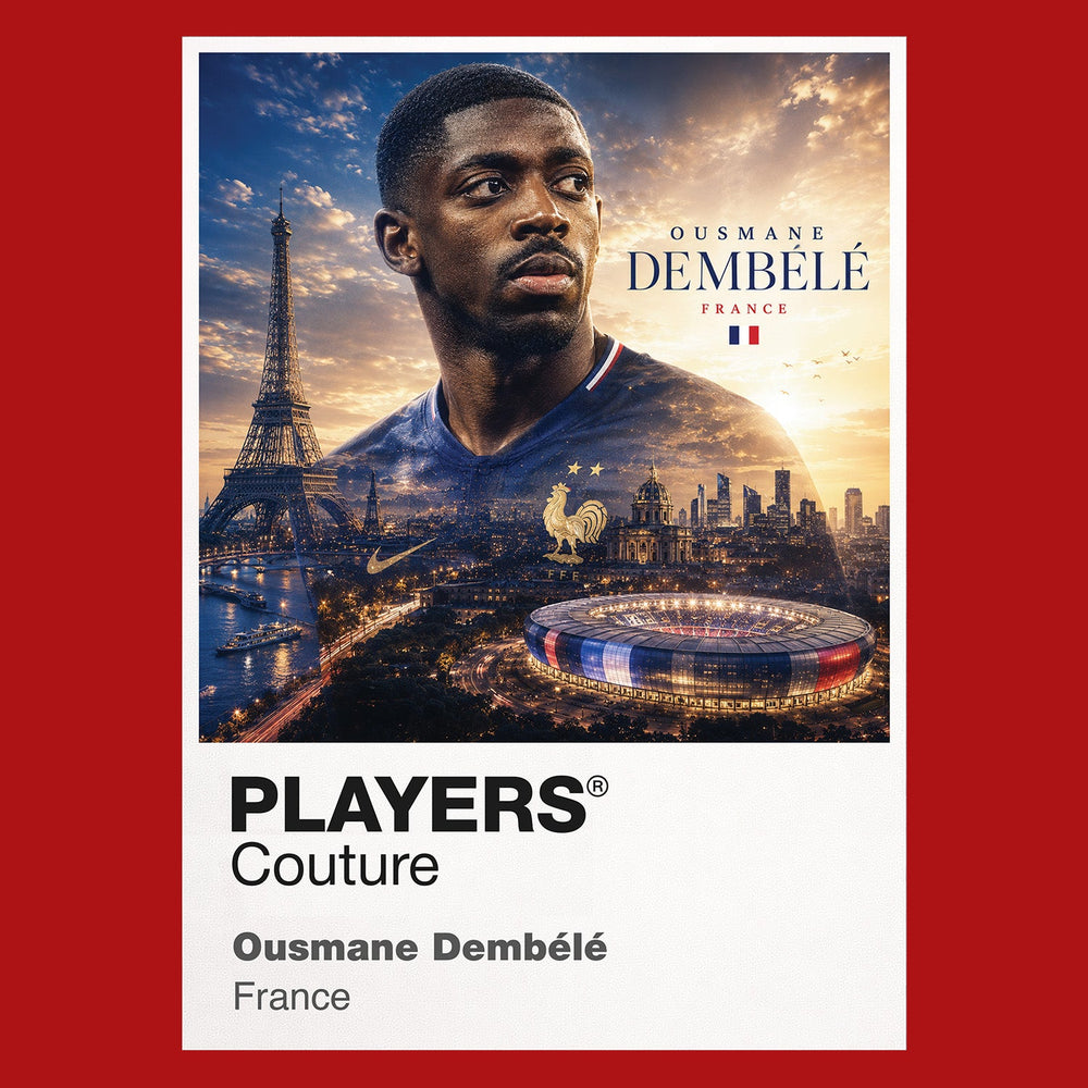 Ousmane Dembele France Atlas Frame artwork by Players Couture