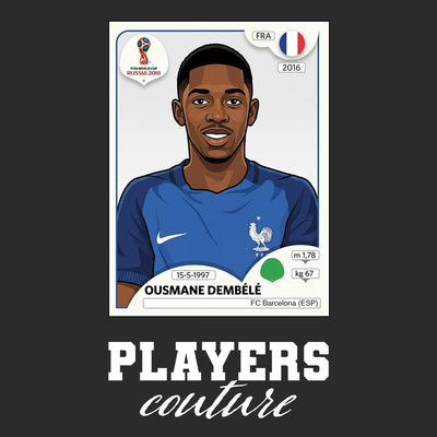 Ousmane Dembele World Cup Sticker Men's Hoodie – ousmane dembele black Players Couture design