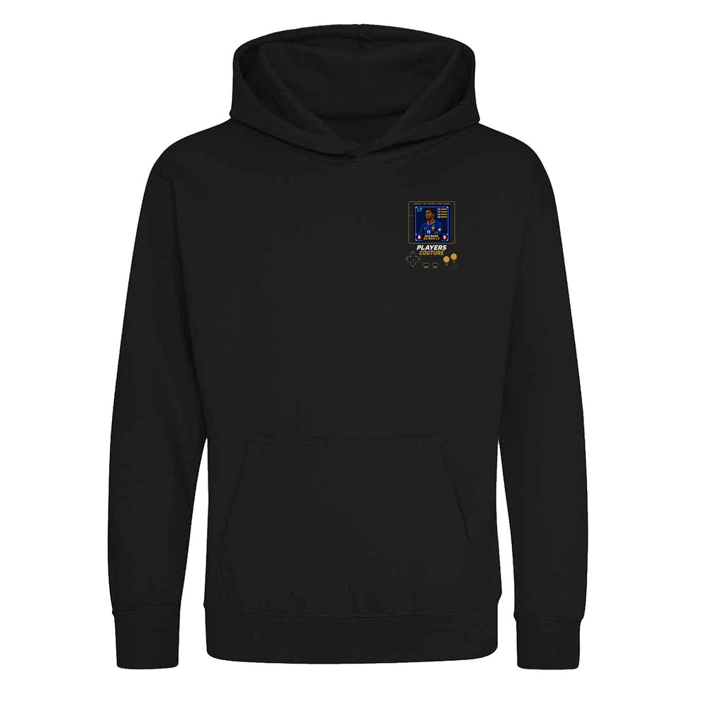 Ousmane Dembele 1P 8-Bit hoodie retro gaming design by Players Couture
