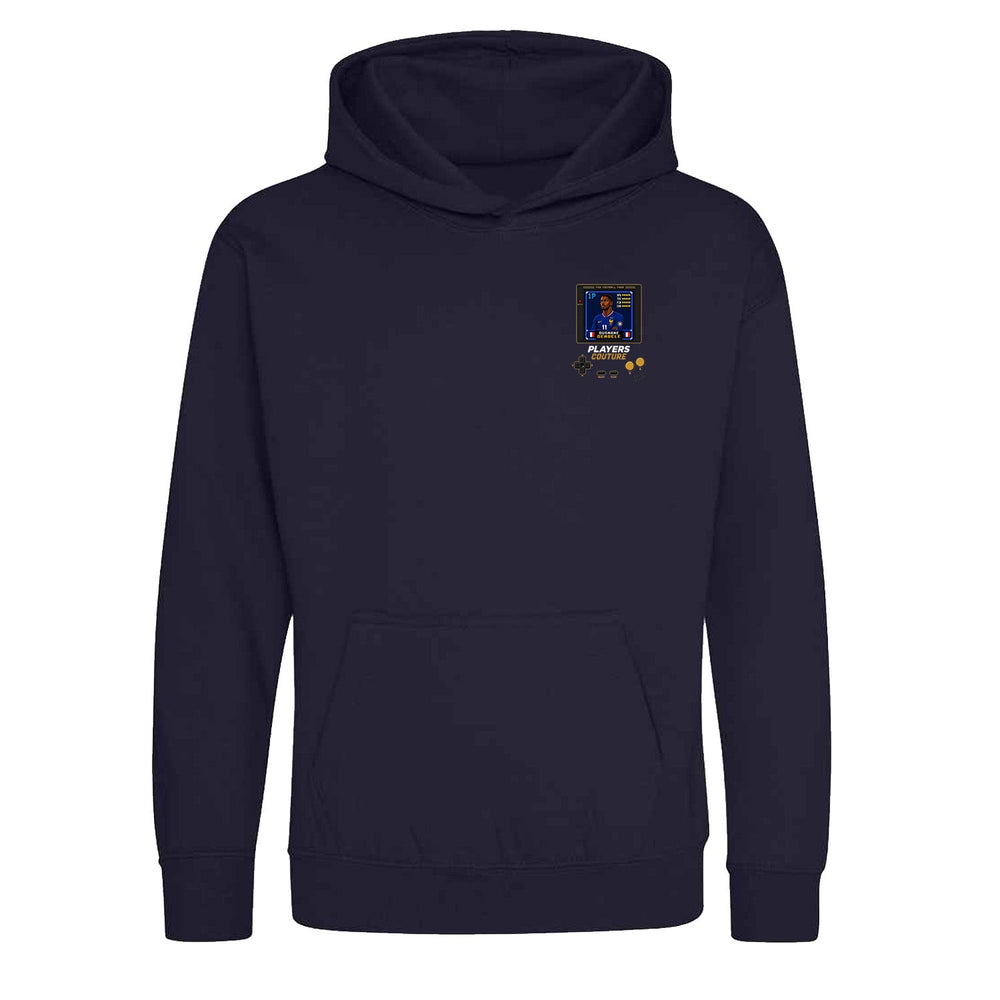 Ousmane Dembele 1P 8-Bit hoodie retro gaming design by Players Couture