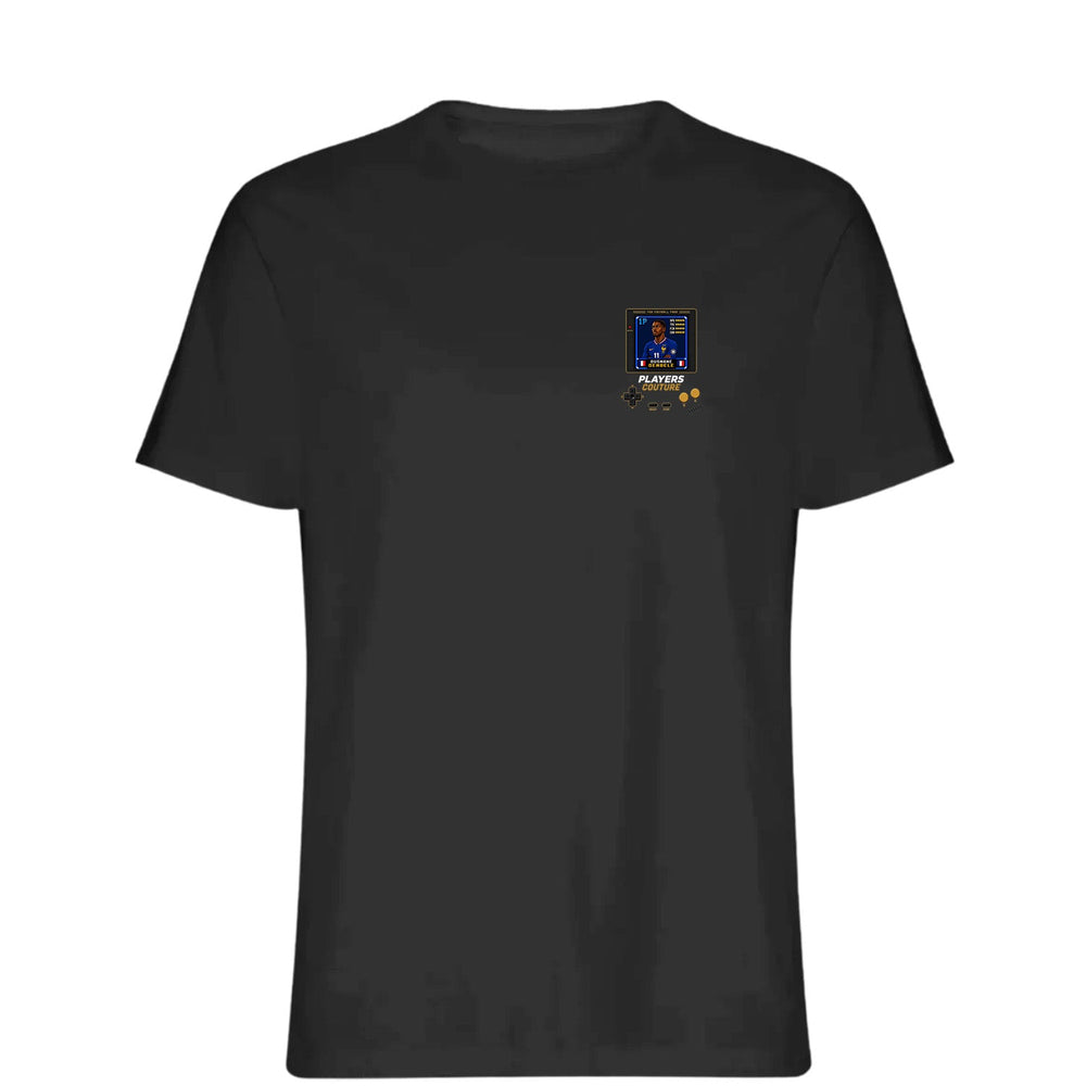 Ousmane Dembele 1P 8-Bit t-shirt retro gaming design by Players Couture