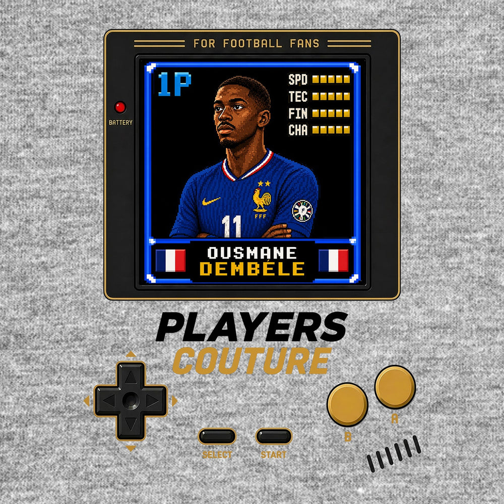 Ousmane Dembele Icon 8-Bit Men's Hoodie - image 9