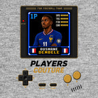 Ousmane Dembele 1P 8-Bit hoodie retro gaming design by Players Couture