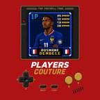 Ousmane Dembele 1P 8-Bit hoodie retro gaming design by Players Couture