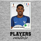 Ousmane Dembele World Cup Sticker Men's Hoodie – ousmane dembele grey Players Couture design