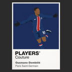 Ousmane Dembele PSG Icon Frame — Black