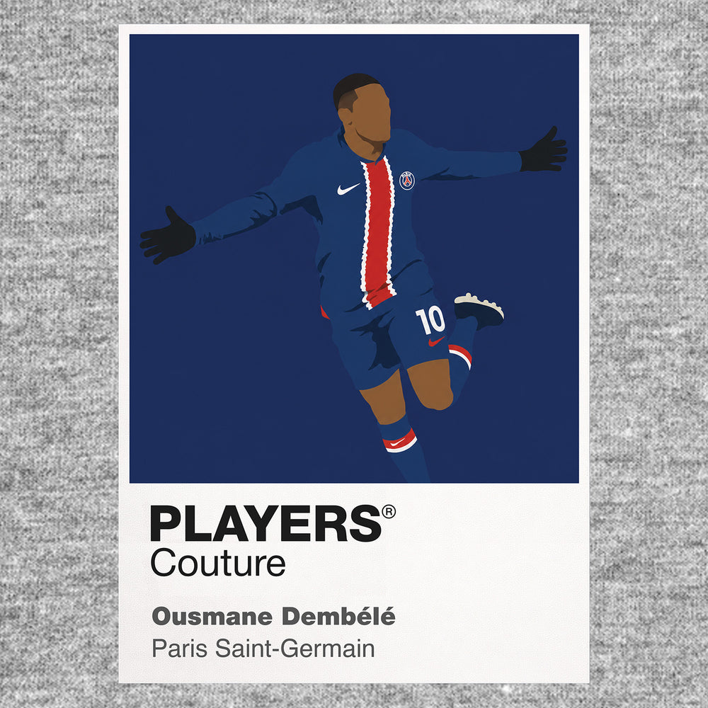 Ousmane Dembele PSG Icon Frame — Gray