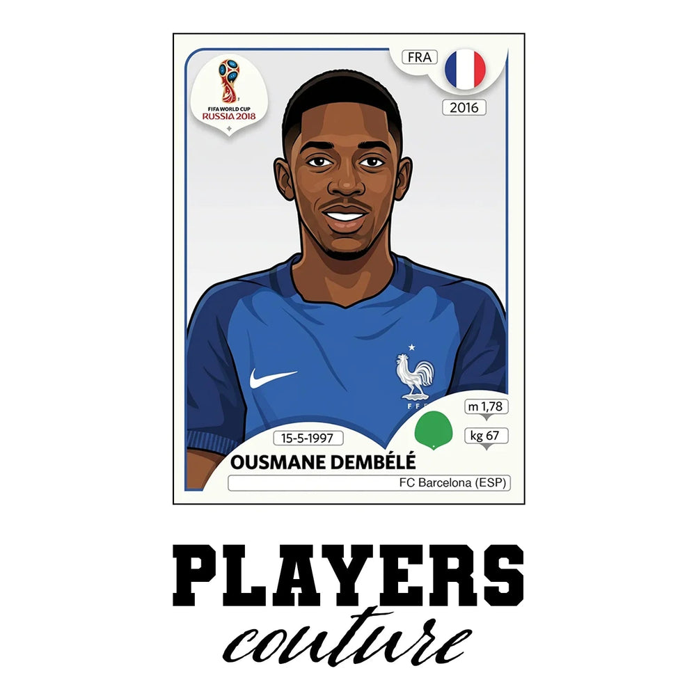 Ousmane Dembele World Cup Sticker Men's Hoodie – ousmane dembele white Players Couture design
