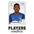 Ousmane Dembele World Cup Sticker Kids T-Shirt – ousmane dembele white Players Couture design