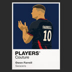 Owen Farrell Saracens Rugby Union Icon Frame Men's T-Shirt – image 9
