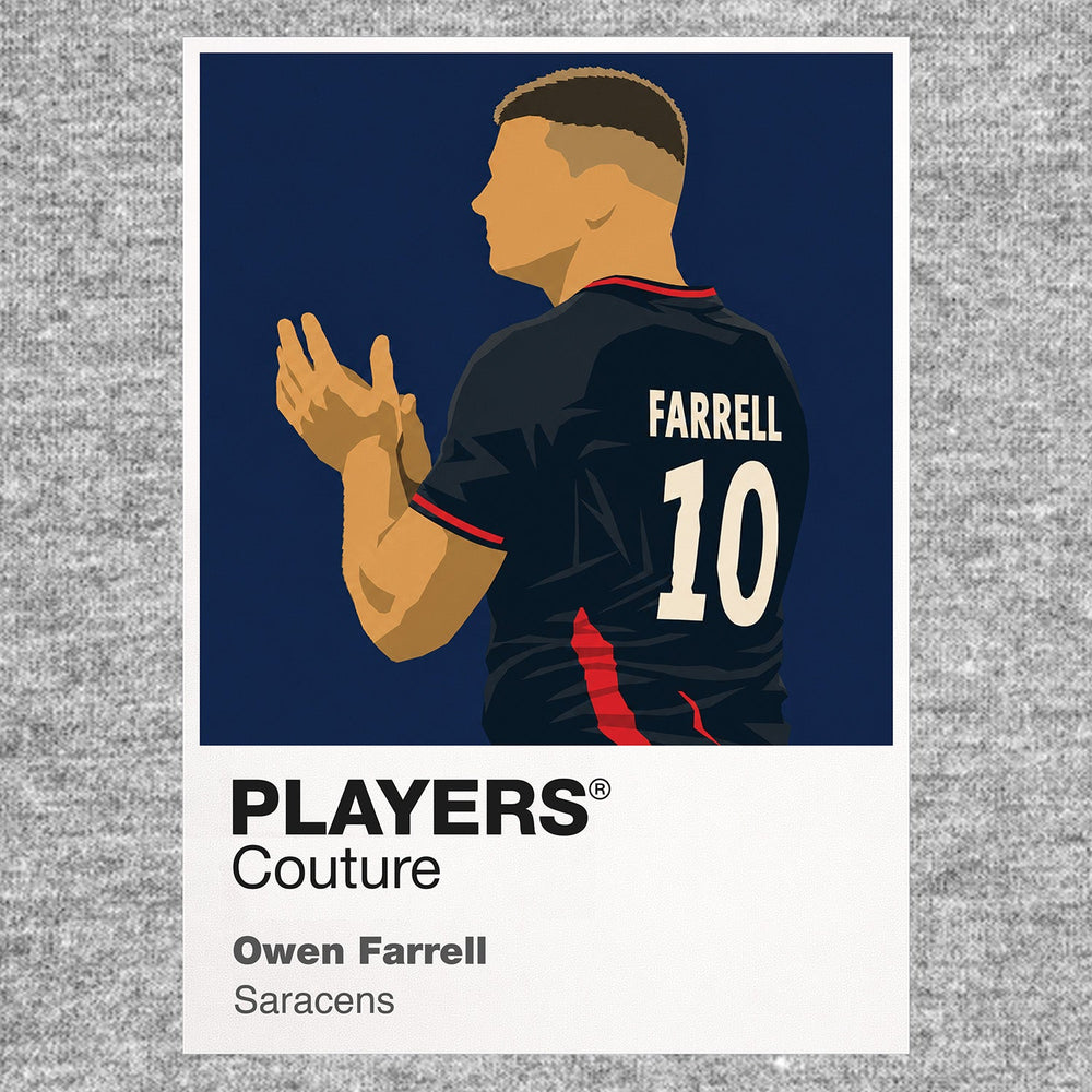 Owen Farrell Saracens Rugby Union Icon Frame Men's T-Shirt – image 7