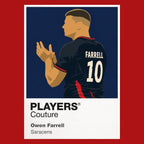 Owen Farrell Saracens Rugby Union Icon Frame Men's Hoodie – image 7