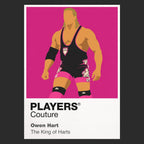 Owen Hart Wrestling Icon Frame Men's Hoodie