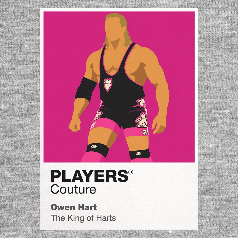 Owen Hart Wrestling Icon Frame Men's Hoodie