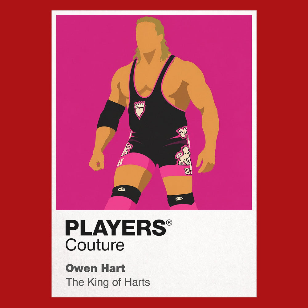Owen Hart Wrestling Icon Frame Men's Hoodie