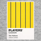 Oxford United Classic Football Shirt Colours Frame Men's T-Shirt – grey close-up detail shot of the Oxford United Players