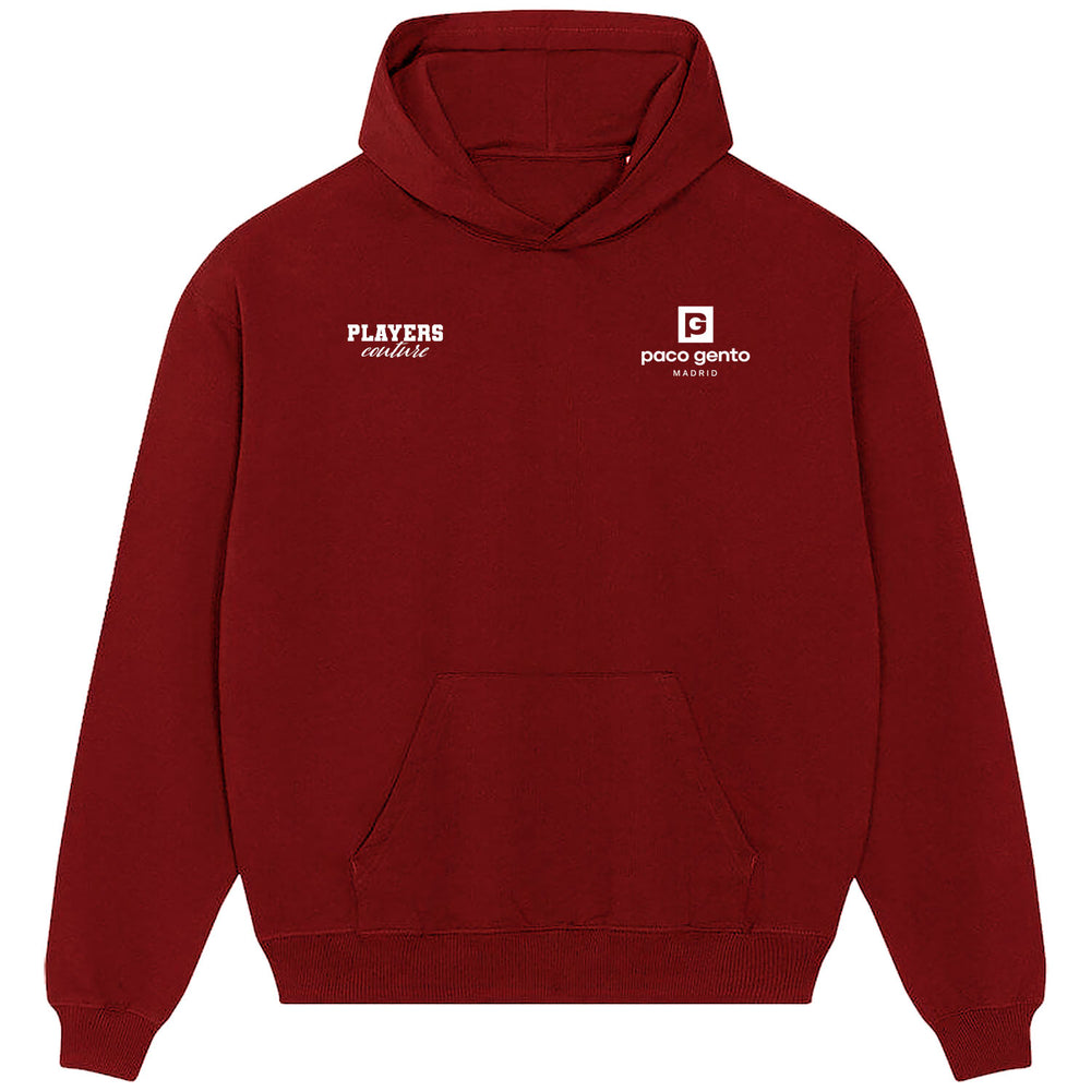 Paco Gento Logo Players Couture Men's Casual Hoodie Red