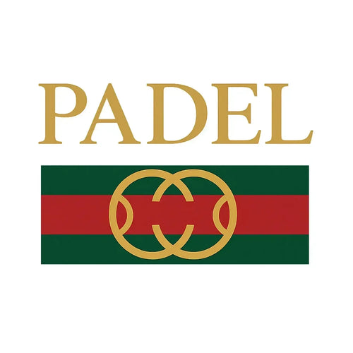 Padel Ball Logo Men's Hoodie – white close-up detail shot of the Padel Ball Players Couture logo design