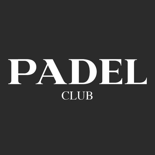 Padel Club Logo Men's Hoodie – black close-up detail shot of the Padel Club Players Couture logo design