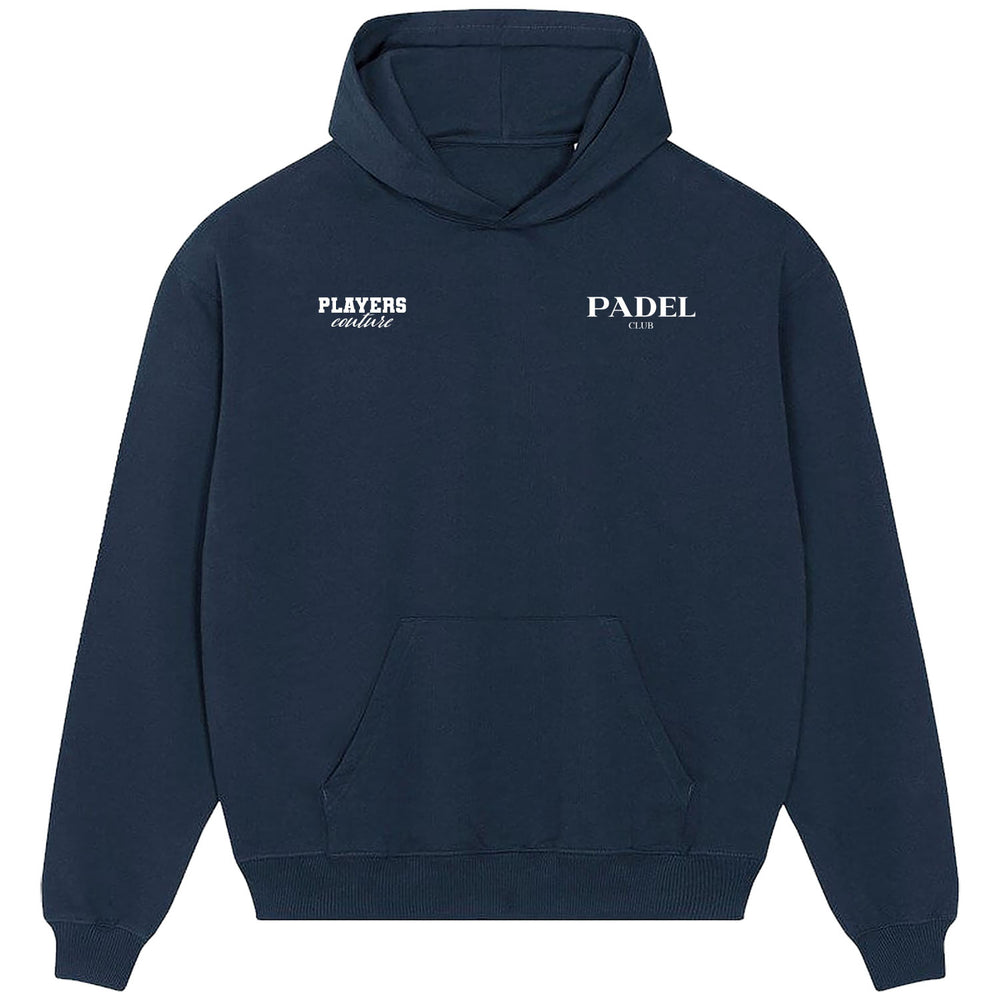 Padel Club Logo Players Couture Men's Casual Hoodie Navy