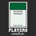 Palmeiras Monopoly Card hoodie – black men's hoodie with white Palmeiras Monopoly Card letters and Players Couture logo on