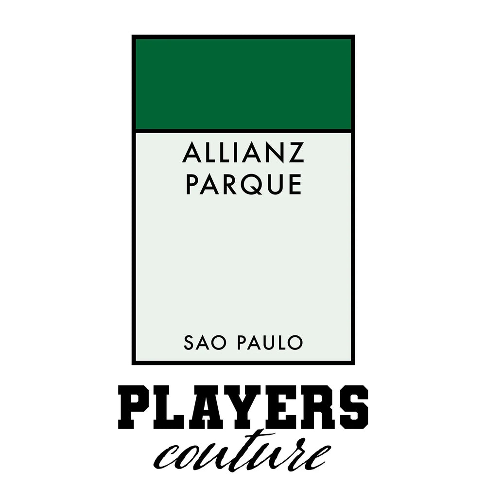 Palmeiras Monopoly Card hoodie – white men's hoodie with black Palmeiras Monopoly Card letters and Players Couture logo on