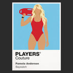 Pamela Anderson Pamela Anderson as C.J. Parker in the red Baywatch lifeguard era Icon Frame artwork in black