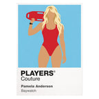 Pamela Anderson Pamela Anderson as C.J. Parker in the red Baywatch lifeguard era Icon Frame artwork on white