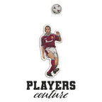 Paolo Di Canio Badge Men's Hoodie – black close-up detail shot of the Paolo Di Canio Players Couture logo design