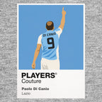 Paolo Di Canio Lazio Icon Frame Men's Hoodie — Gray Artwork