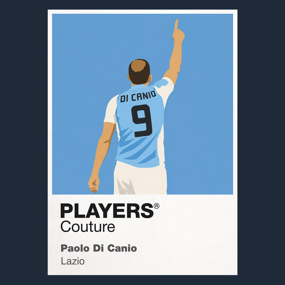 Paolo Di Canio Lazio Icon Frame Men's Hoodie — Navy Artwork