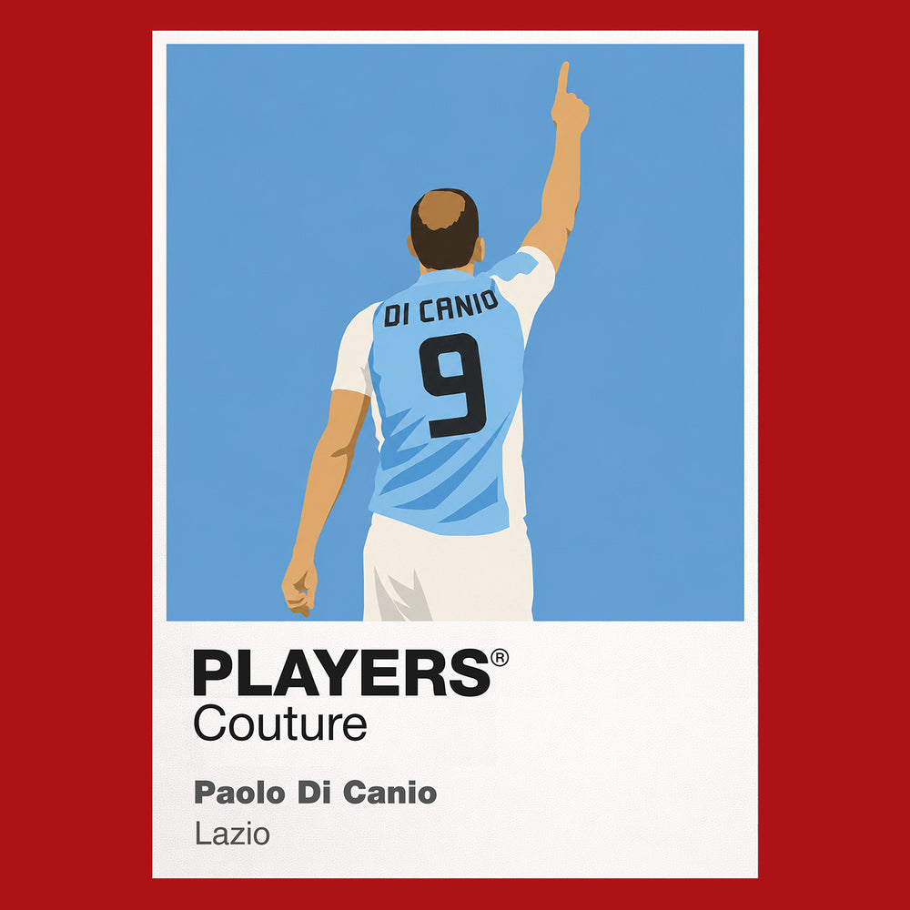 Paolo Di Canio Lazio Icon Frame — Red