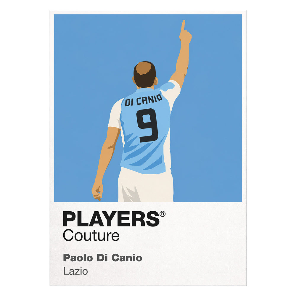 Paolo Di Canio Lazio Icon Frame — White