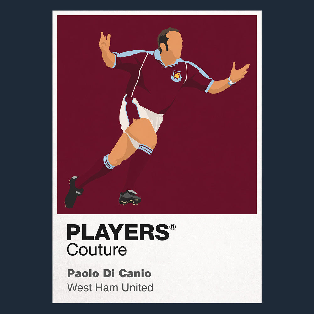 Paolo Di Canio West Ham United Icon Frame — Navy