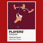 Paolo Di Canio West Ham United Icon Frame — Red
