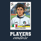 Paolo Maldini World Cup Sticker Kids Hoodie – paolo maldini 90 navy Players Couture design