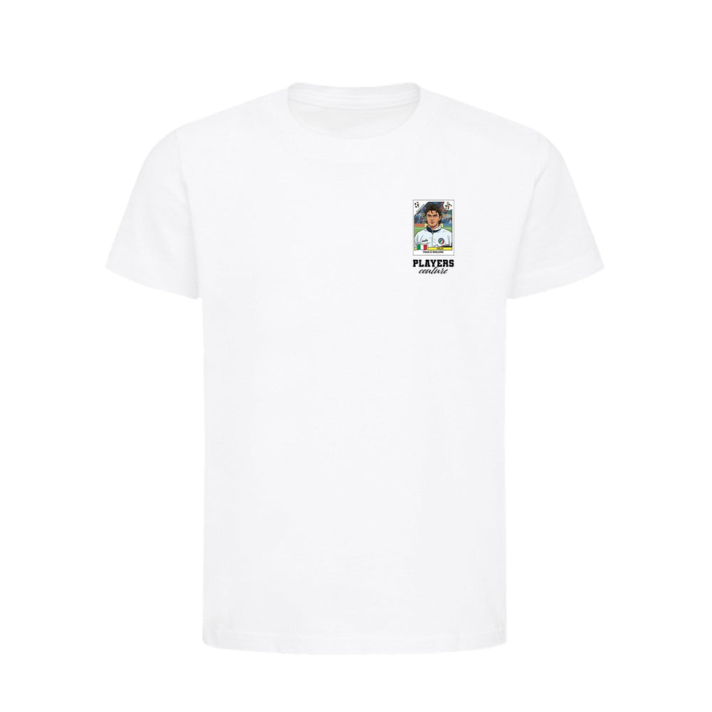 Paolo Maldini World Cup Sticker Kids T-Shirt – paolo maldini 90 sticker kids white tshirt Players Couture design