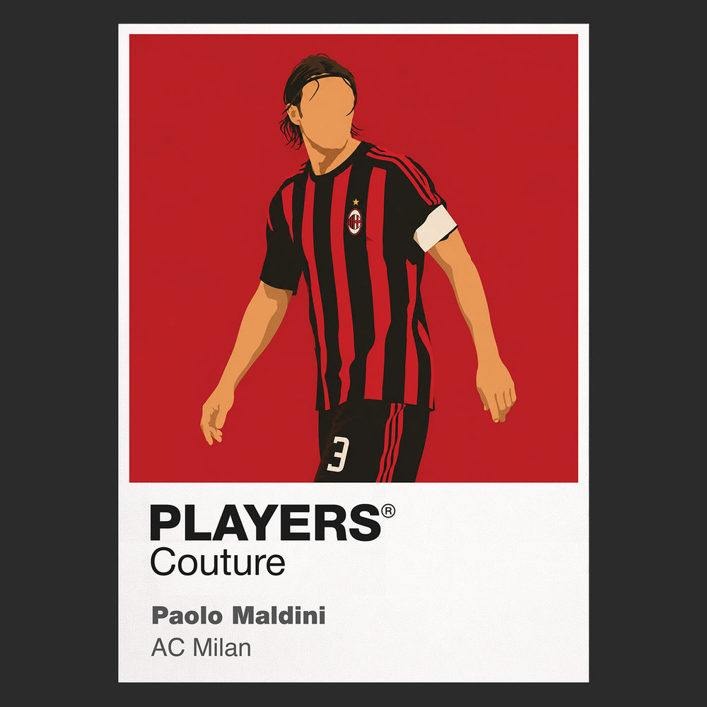 Paolo Maldini AC Milan Icon Frame — Black