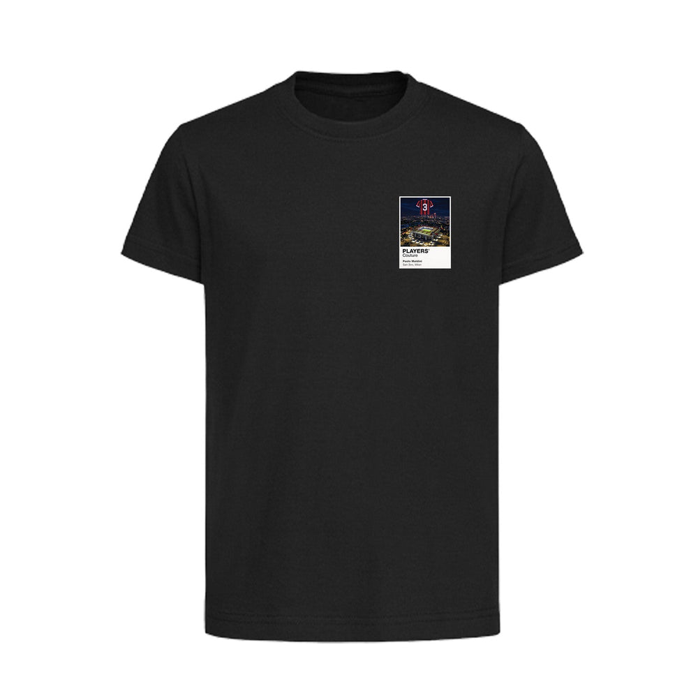 Paolo Maldini AC Milan Icons in Lights Frame Kids T-Shirt in Black